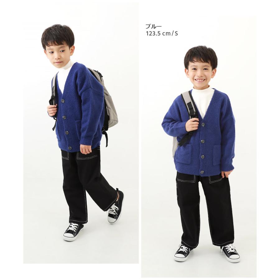 子供服 洗える ビッグシルエット ケーブル編み やわらかニットカーディガンキッズ ベビー 男の子 女の子 トップス カーディガン デビロック devirock | devirock | 12