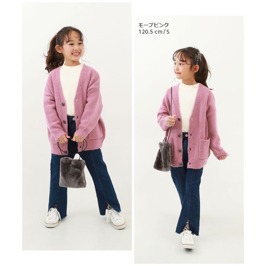 子供服 洗える ビッグシルエット ケーブル編み やわらかニットカーディガンキッズ ベビー 男の子 女の子 トップス カーディガン デビロック devirock | devirock | 15
