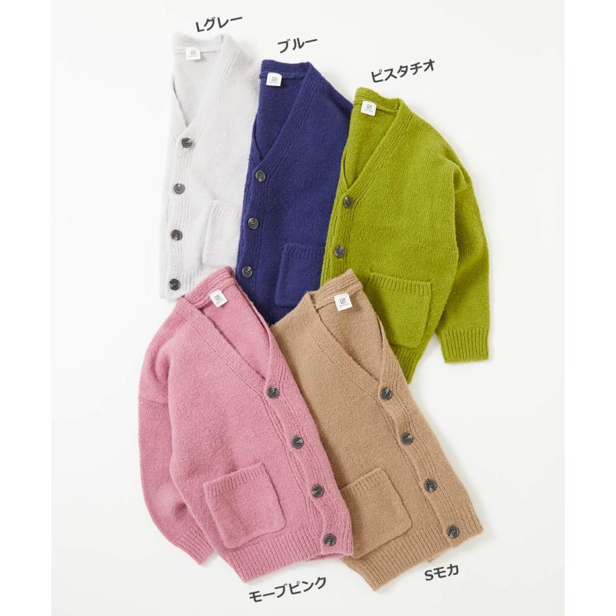 子供服 洗える ビッグシルエット ケーブル編み やわらかニットカーディガンキッズ ベビー 男の子 女の子 トップス カーディガン デビロック devirock | devirock | 06