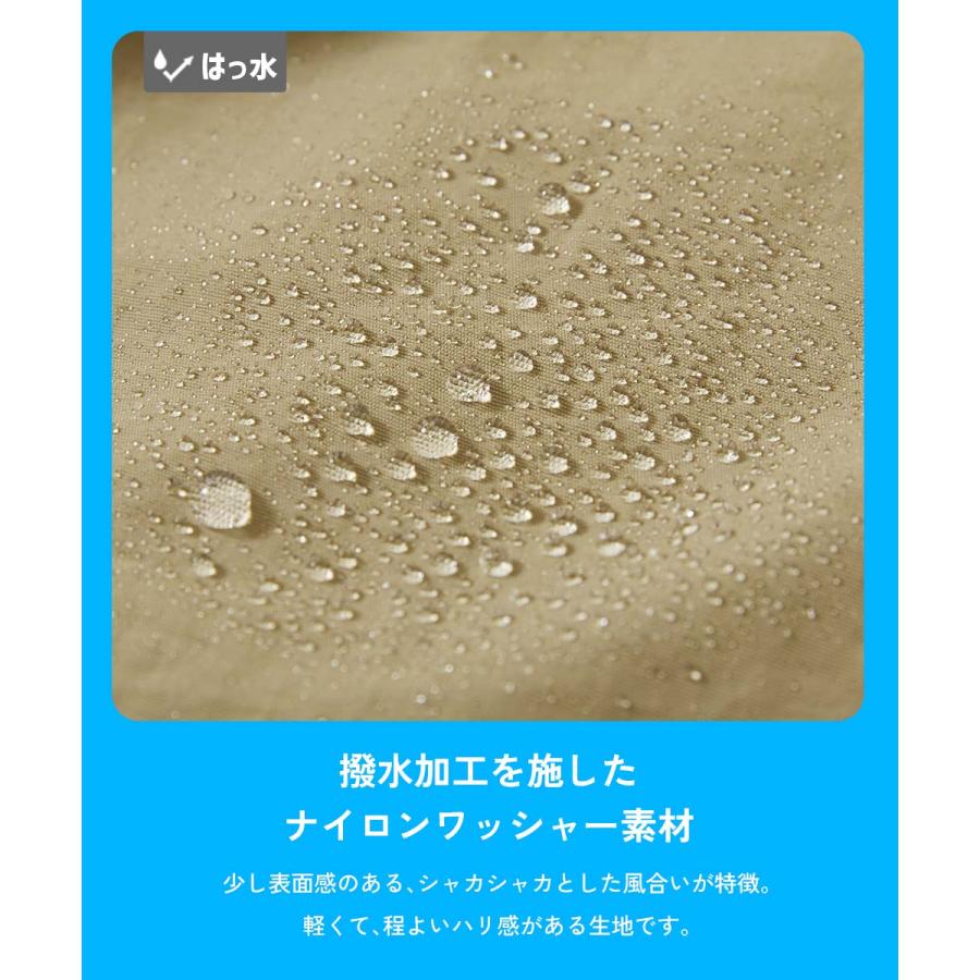 半ズボン ハーフパンツ ボトムス 【水はじく】撥水ナイロン 裾フリルショートパンツ(水陸両用) devirock 26ss_水はじく 26summer_girls | devirock | 09