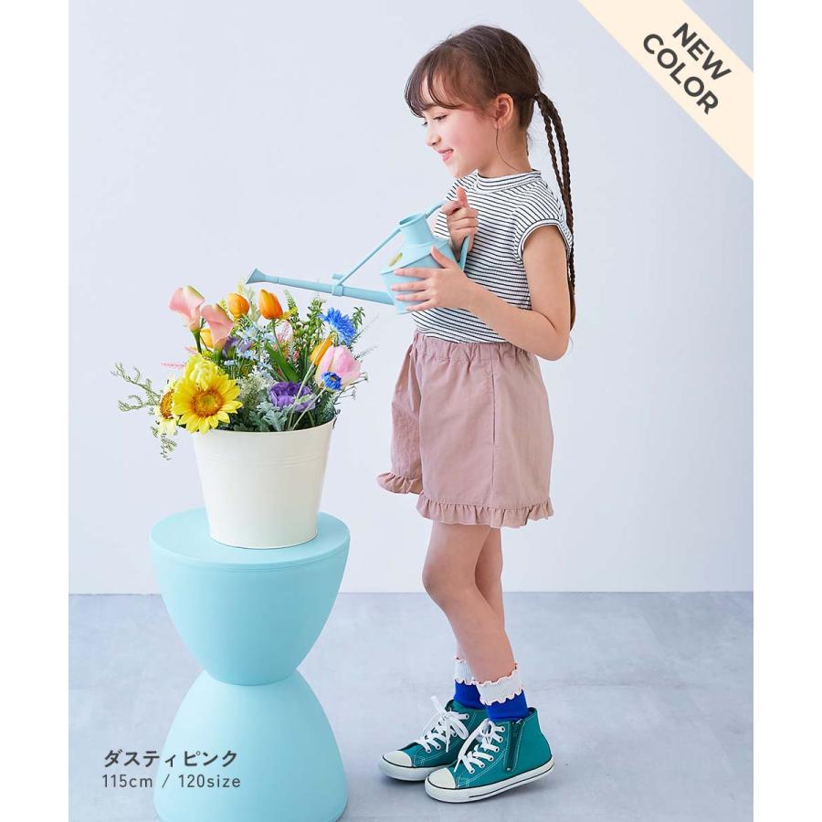 半ズボン ハーフパンツ ボトムス 【水はじく】撥水ナイロン 裾フリルショートパンツ(水陸両用) devirock 26ss_水はじく 26summer_girls | devirock | 16