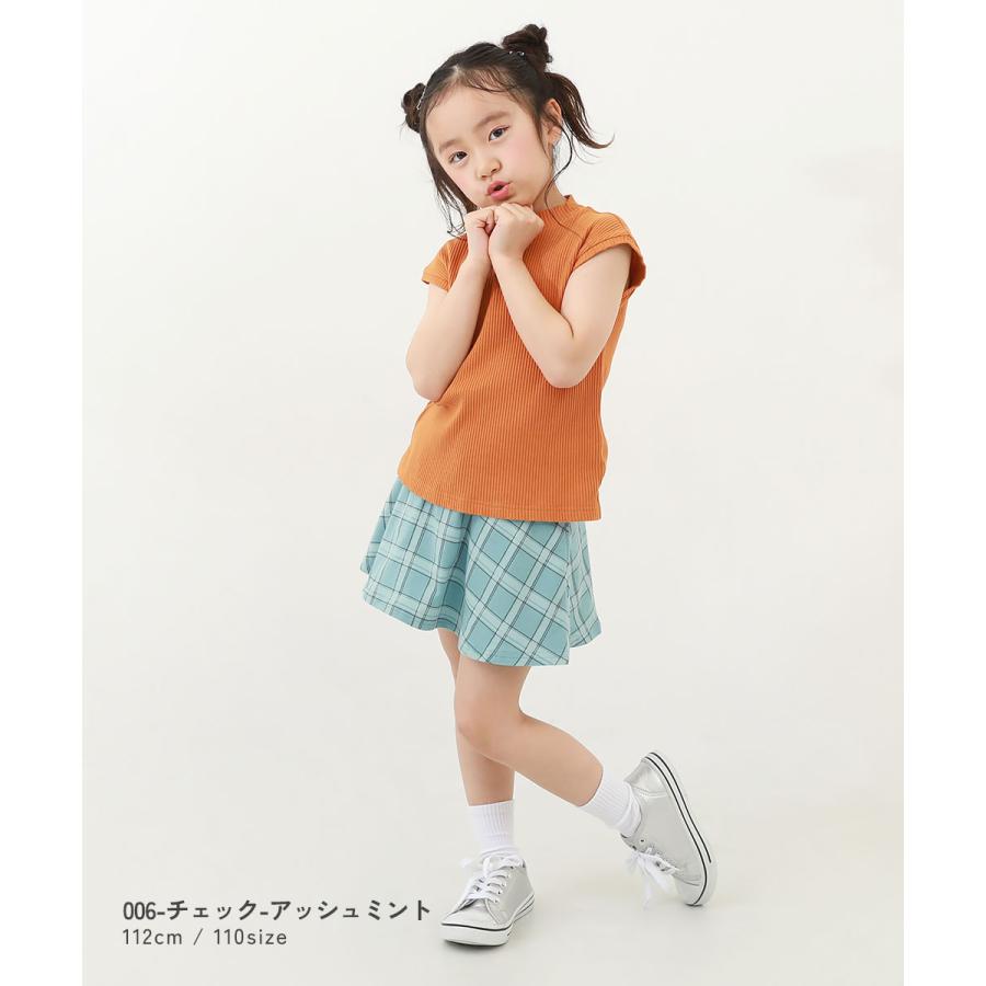 【アウトレット】スカッツ 1分丈 ボトムス スカート 【両側ポケット付き】1分丈 総柄スカッツ キッズ ベビー服 子供服 女の子  デビロック devirock | devirock | 21