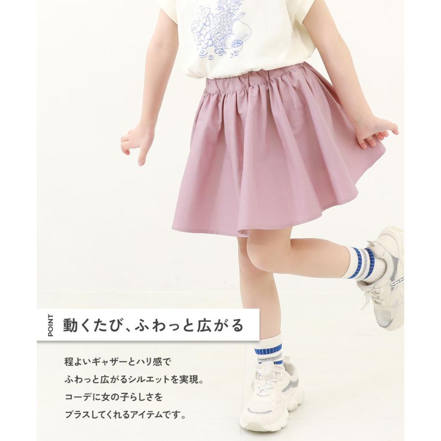 ミニスカート インナーパンツ付 ボトムス スカート スカッツ ふわっと広がる ボリュームギャザー ミニ丈スカッツ devirock 26summer_girls | devirock | 09