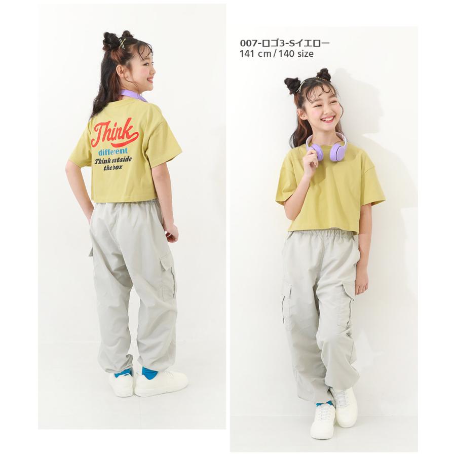 子供服 デビラボ ガールズ クロップド丈 プリント半袖Tシャツキッズ 女の子 トップス 半袖Tシャツ Tシャツ デビロック devirock｜devirockstore｜18