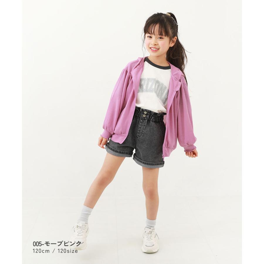 ジップパーカー パーカー トップス UVカット ドロップショルダーパーカー キッズ 子供服 女の子  デビロック devirock 25SS_UV | devirock | 16