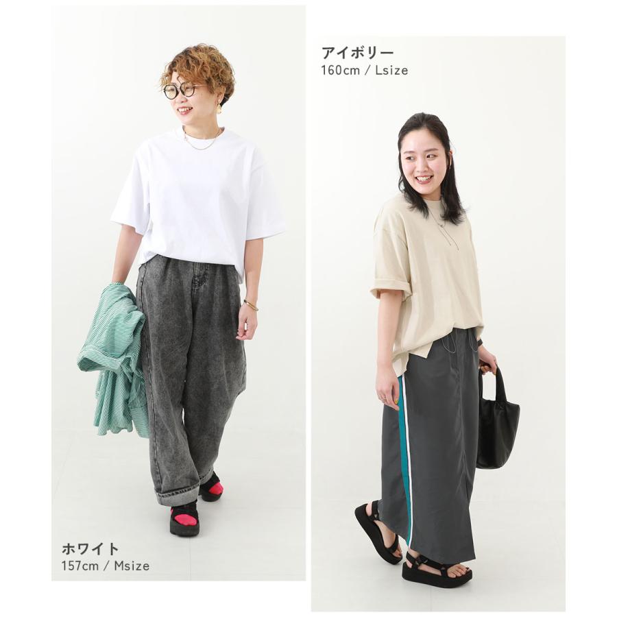 リンクコーデ 親子コーデ お揃い おそろい リンク 耐久 Tシャツ トップス 綿100% お洗濯してもよれにくい ビッグシルエット 大人 半袖Tシャツ キッズ  devirock | devirock | 28