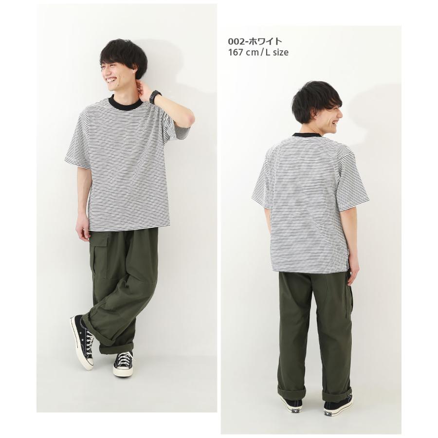 子供服 ビッグシルエット 大人 ボーダー 半袖Tシャツキッズ 男の子 女の子 トップス 半袖Tシャツ Tシャツ デビロック devirock｜devirockstore｜15