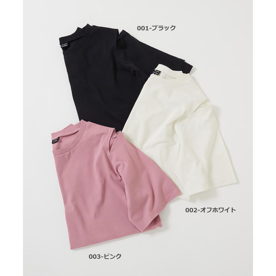 子供服 【なつこさんコラボ】防汚 大人 肩スリット 半袖Tシャツキッズ 女の子 トップス 半袖Tシャツ Tシャツ デビロック devirock | devirock | 04