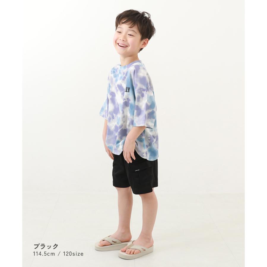 半ズボン 短パン ウエストゴム ハーフパンツ ショートパンツ ボトムス 【涼感 サラッとメッシュ】カーゴハーフパンツ キッズ 子供服 devirock heatstroke | devirock | 09