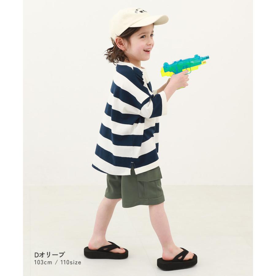 半ズボン 短パン ウエストゴム ハーフパンツ ショートパンツ ボトムス 【涼感 サラッとメッシュ】カーゴハーフパンツ キッズ 子供服 devirock heatstroke | devirock | 12