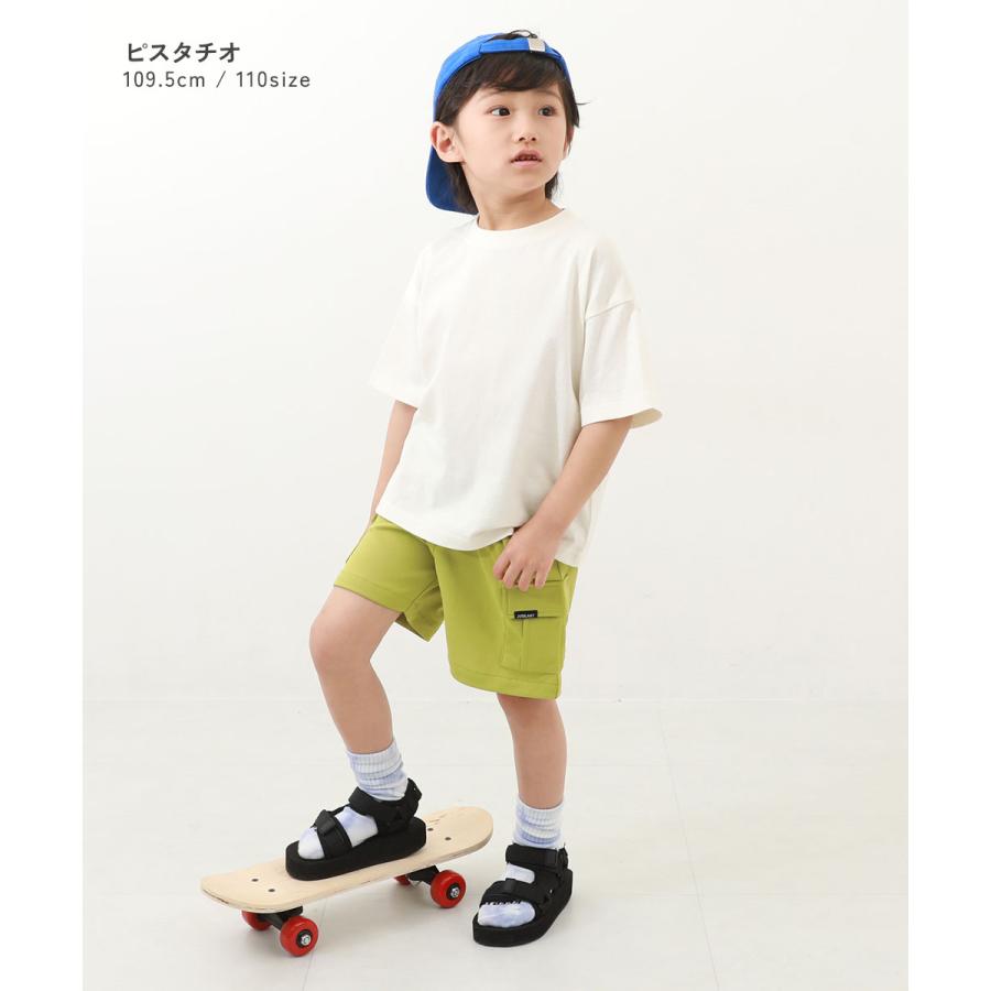半ズボン 短パン ウエストゴム ハーフパンツ ショートパンツ ボトムス 【涼感 サラッとメッシュ】カーゴハーフパンツ キッズ 子供服 devirock heatstroke | devirock | 13