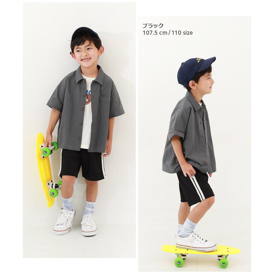 子供服 サイドライン ハーフパンツキッズ 男の子 女の子 ボトムス ハーフパンツ ショートパンツ デビロック devirock | devirock | 09