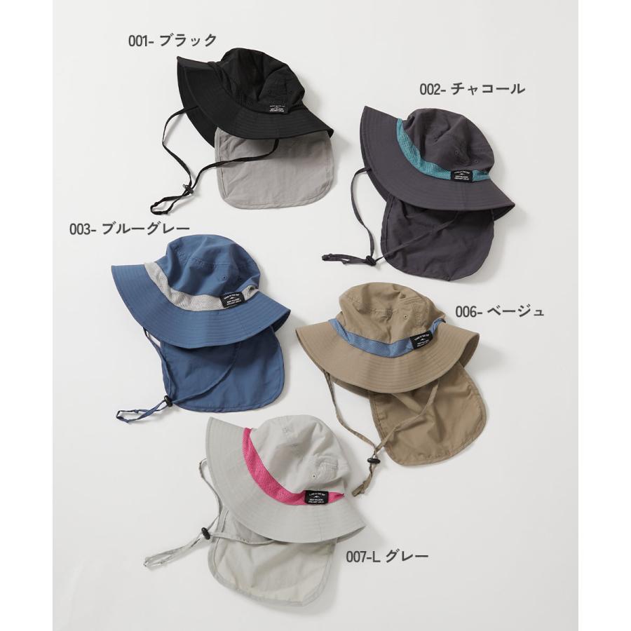 帽子 ハット UVカット 親子で使える 日よけ付き 撥水 フェスハット キッズ 子供服 男の子 女の子  デビロック devirock 25SS_UV 25ss_ガールズトレンド | devirock | 10
