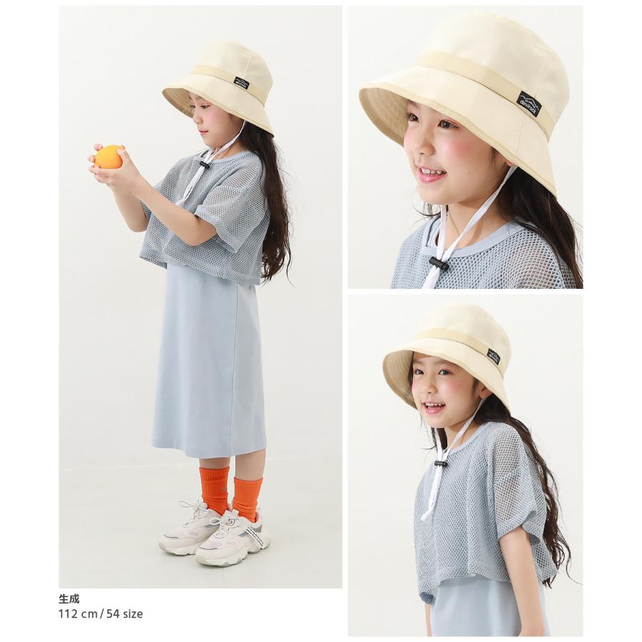 子供服 UVカット 親子で使える 折りたためるバケットハットキッズ 男の子 女の子 帽子 ハット デビロック devirock 25SS_UV 25ss_ガールズトレンド | devirock | 08