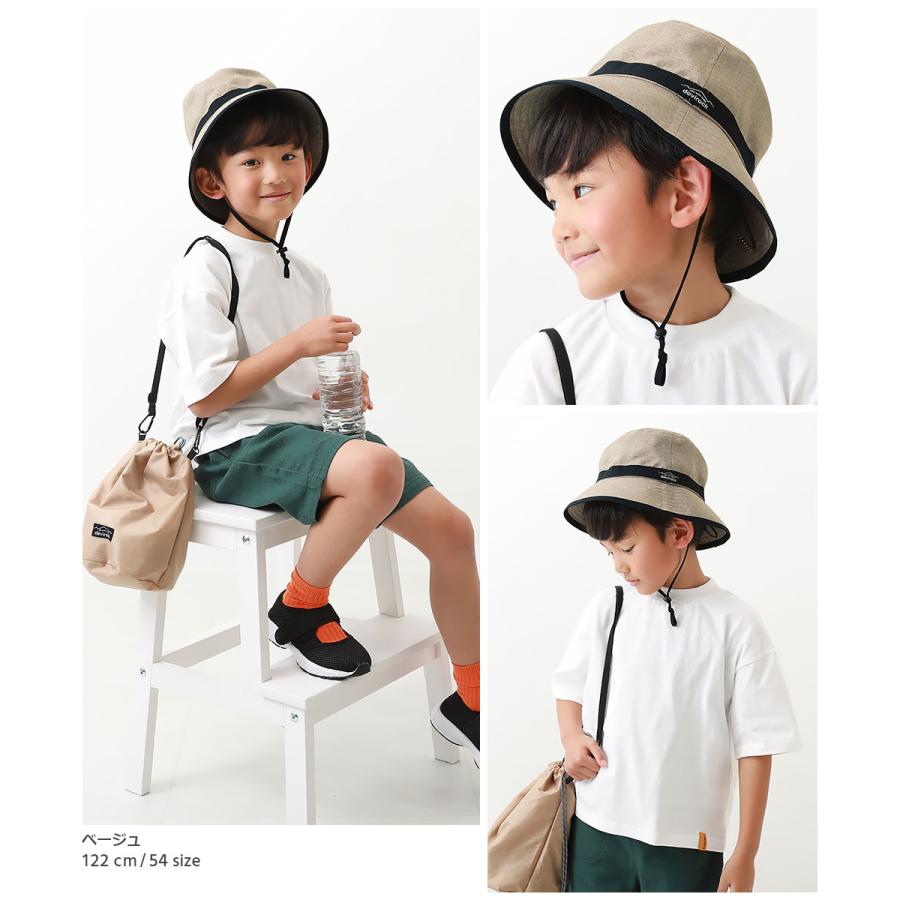 子供服 UVカット 親子で使える 折りたためるバケットハットキッズ 男の子 女の子 帽子 ハット デビロック devirock 25SS_UV 25ss_ガールズトレンド | devirock | 10