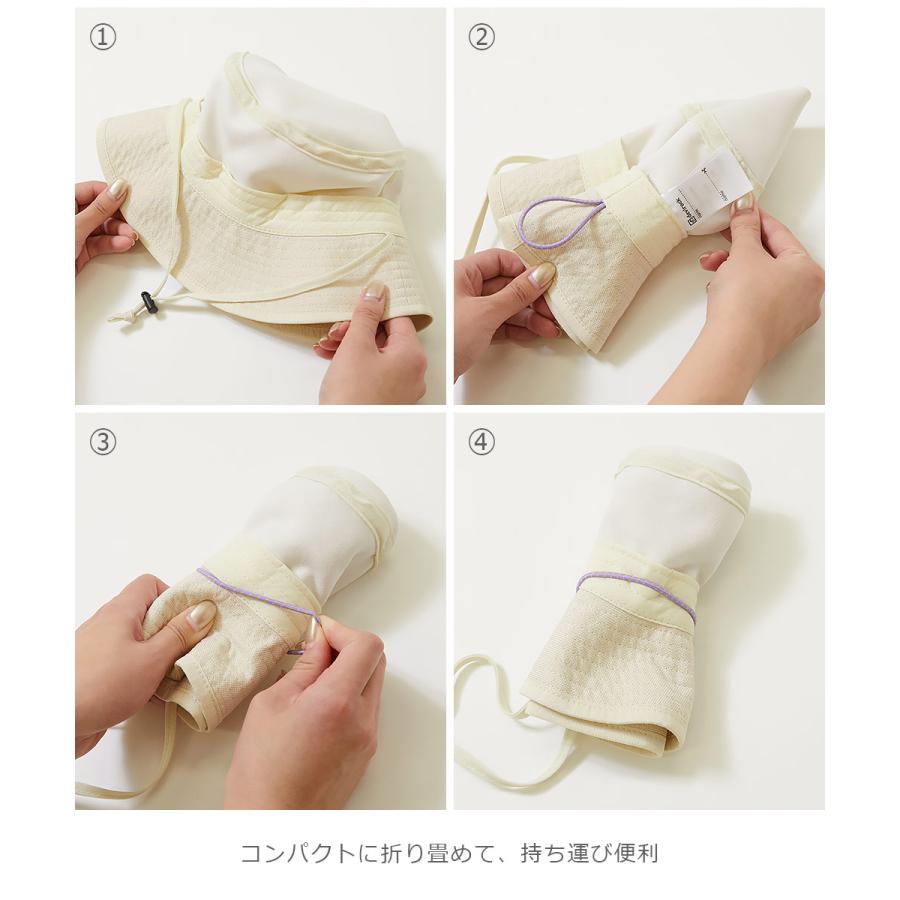 子供服 UVカット 親子で使える 折りたためるバケットハットキッズ 男の子 女の子 帽子 ハット デビロック devirock 25SS_UV 25ss_ガールズトレンド | devirock | 06