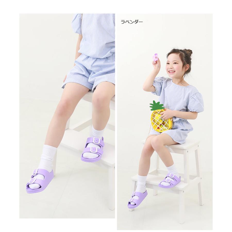devirock 子供服 ツーバンドサンダルキッズ 男の子 女の子