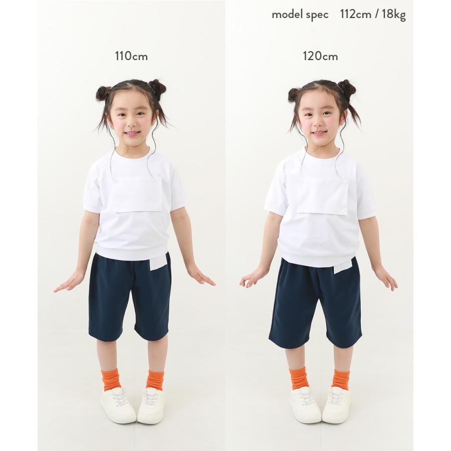 子供服 防汚 ゼッケンがホックで付けられる体操服 半袖Tシャツキッズ ベビー 男の子 女の子 スクールウェア ポロシャツ デビロック devirock｜devirockstore｜12