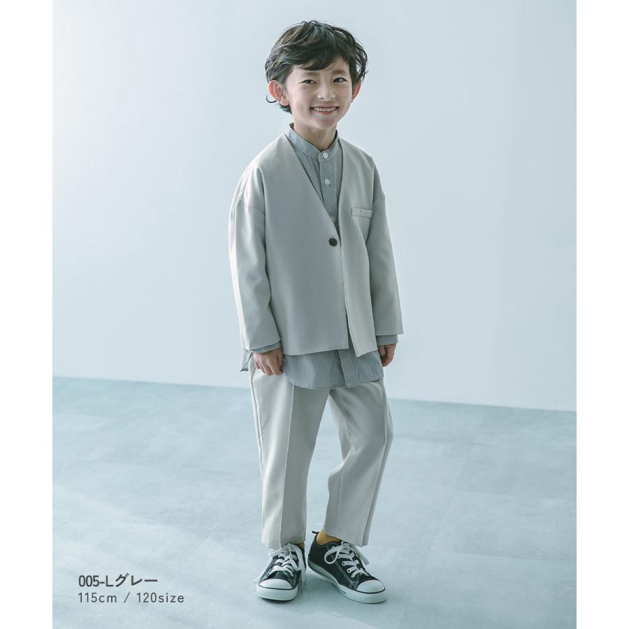フォーマルスーツ セット フォーマルウェア 入学式 卒業式 入園式 卒園式 結婚式 発表会 七五三 フォーマル ノーカラージャケット セットアップ キッズ 子供服 | devirock | 20