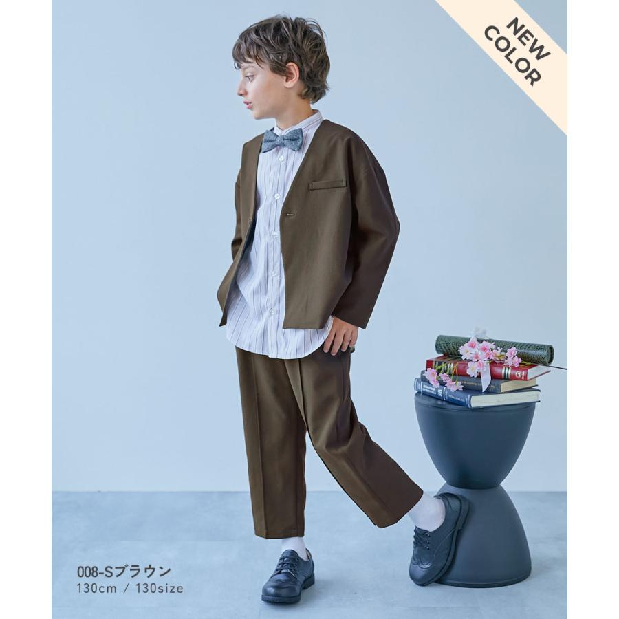 フォーマルスーツ セット フォーマルウェア 入学式 卒業式 入園式 卒園式 結婚式 発表会 七五三 フォーマル ノーカラージャケット セットアップ キッズ 子供服 | devirock | 23