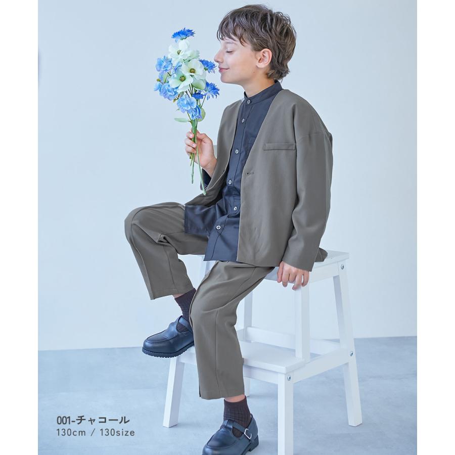 フォーマルスーツ セット フォーマルウェア 入学式 卒業式 入園式 卒園式 結婚式 発表会 七五三 フォーマル ノーカラージャケット セットアップ キッズ 子供服 | devirock | 16