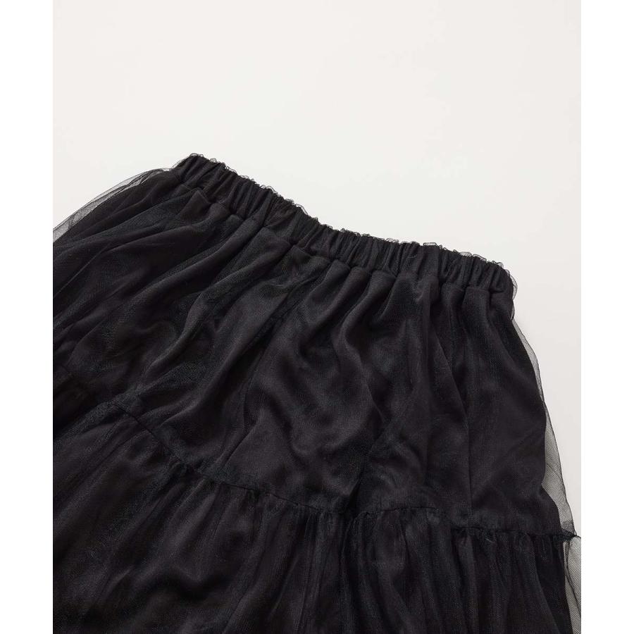 スカート ロング ボトムス チュールギャザー ロングスカート キッズ 子供服 女の子  デビロック devirock 26ss_girls | devirock | 07