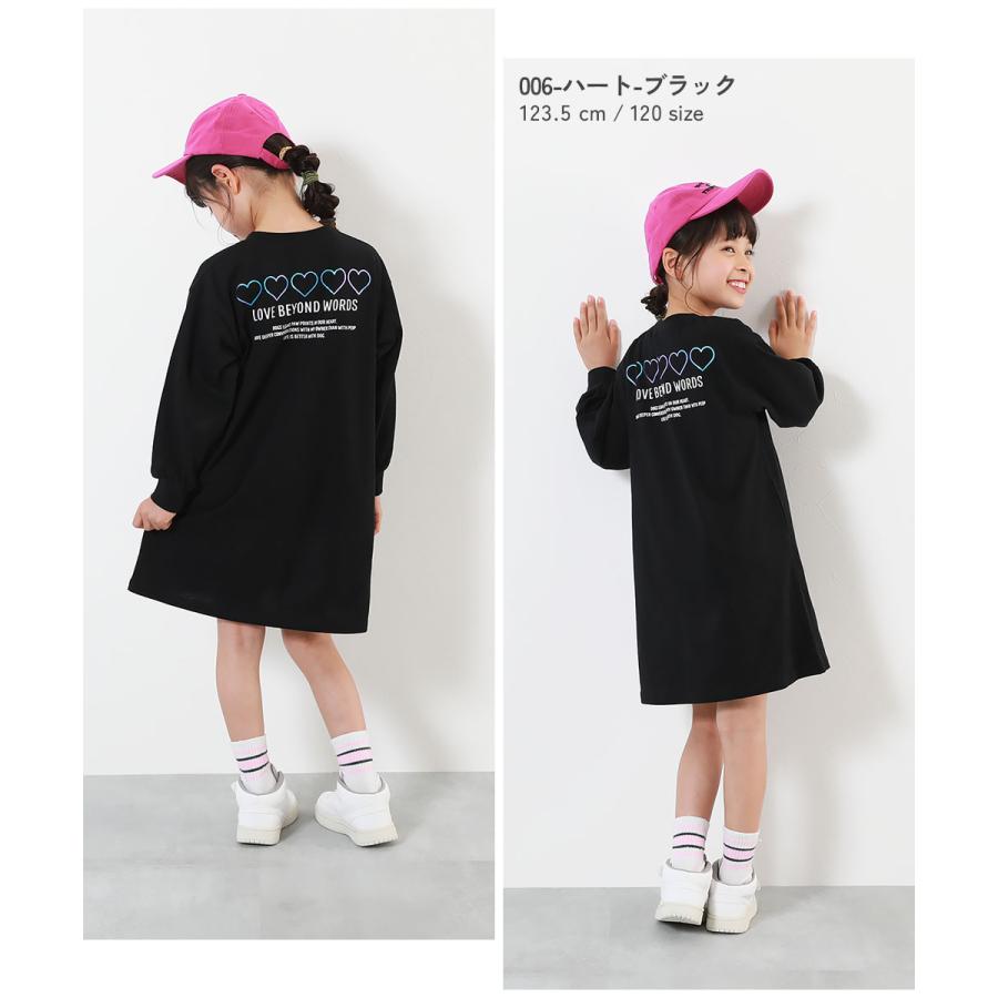 devirock（デビロック） ワンピース キッズ 長袖 子供服 女の子 綿100 