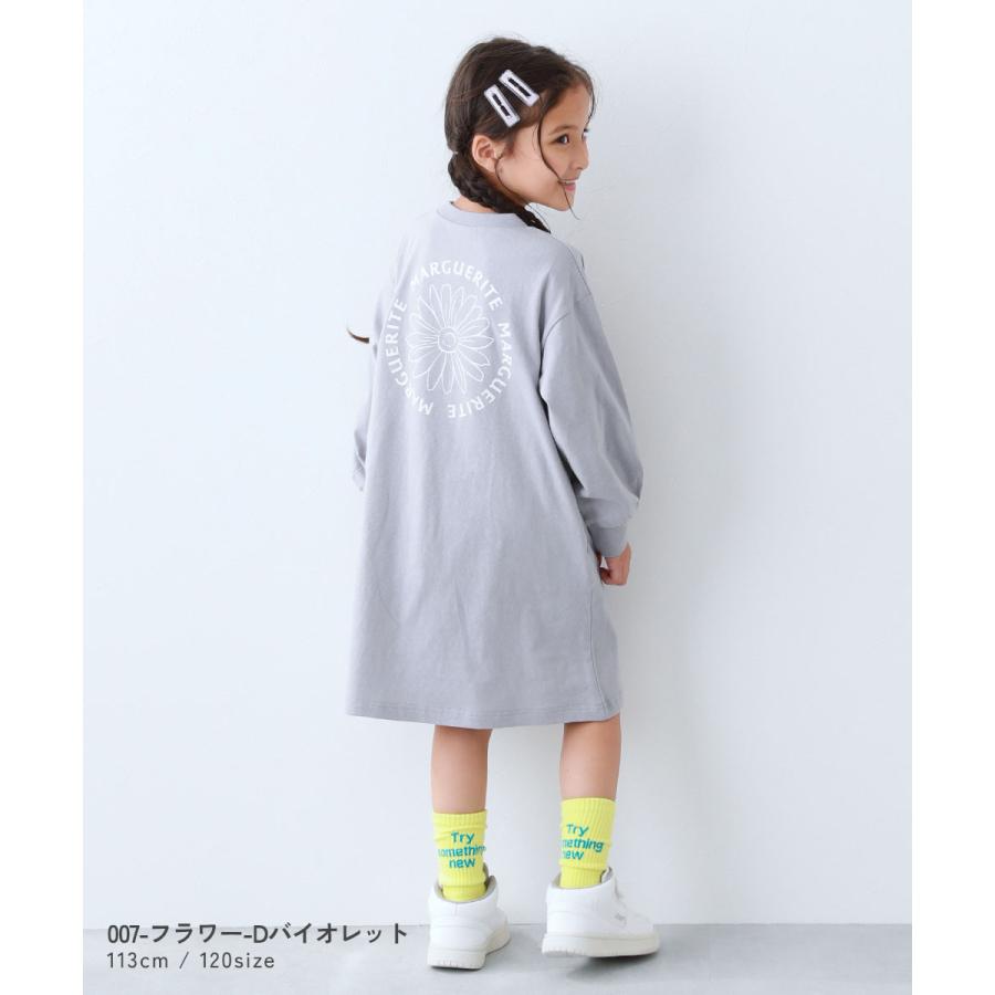 長袖ワンピース ワンピース 綿100％ デビラボ プリント 長袖ワンピース キッズ 子供服 女の子  デビロック devirock | devirock | 20