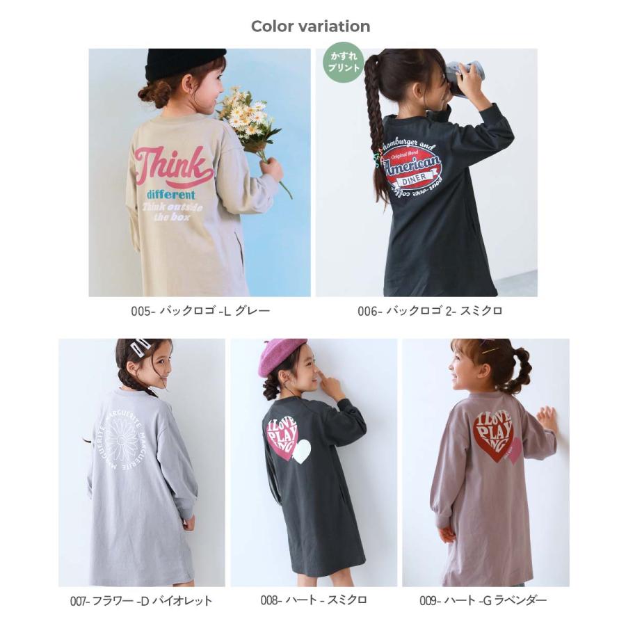 長袖ワンピース ワンピース 綿100％ デビラボ プリント 長袖ワンピース キッズ 子供服 女の子  デビロック devirock | devirock | 11