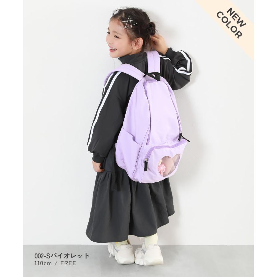 リュックサック バッグ ミラー＆クリアポケット ガールズリュック キッズ 子供服 女の子  デビロック devirock 26ss_girls | devirock | 12