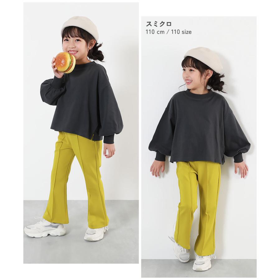 長袖tシャツ キッズ ロンt 子供服 女の子 綿100% ヘビーウェイト ボリュームスリーブ トップス デビロック devirock | devirock | 05