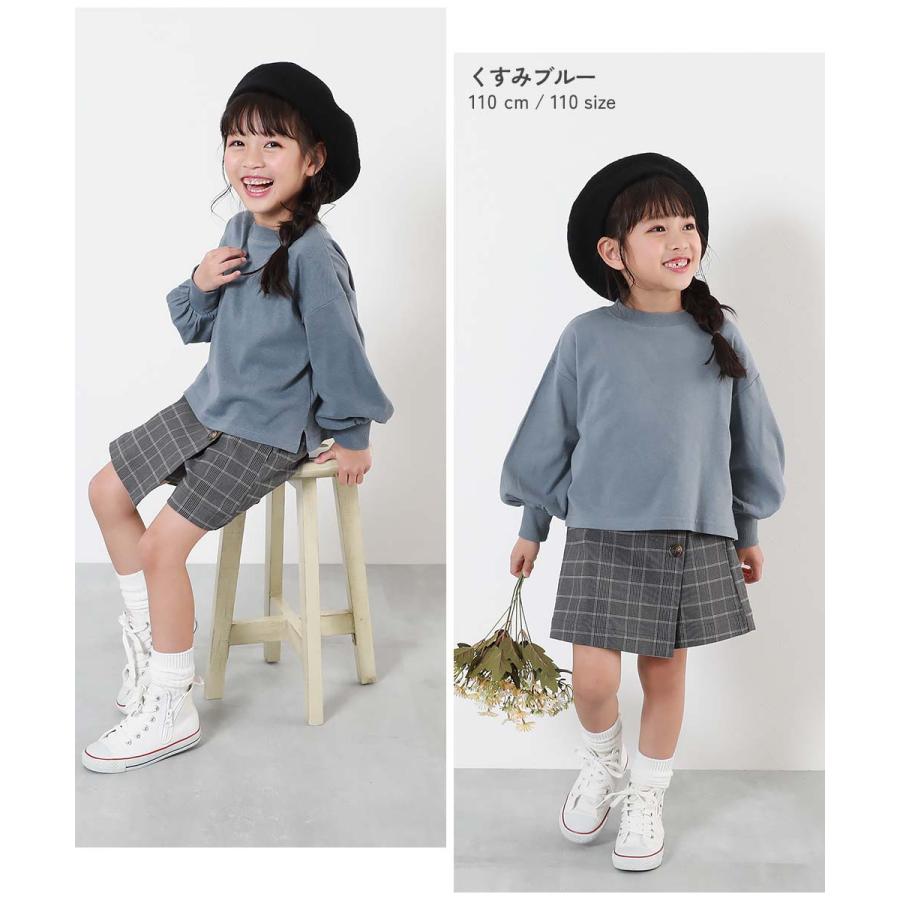長袖tシャツ キッズ ロンt 子供服 女の子 綿100% ヘビーウェイト ボリュームスリーブ トップス デビロック devirock | devirock | 06