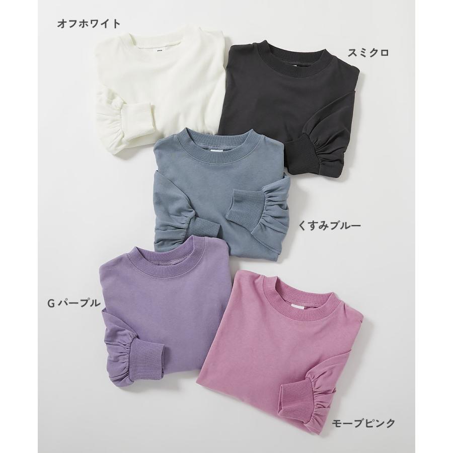長袖tシャツ キッズ ロンt 子供服 女の子 綿100% ヘビーウェイト ボリュームスリーブ トップス デビロック devirock | devirock | 01