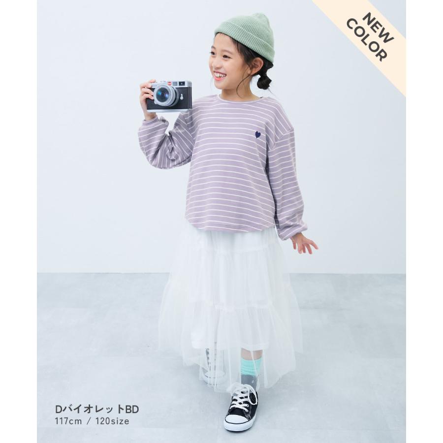 devirock（デビロック） 刺繍 ハート ロンT トップス もちもち