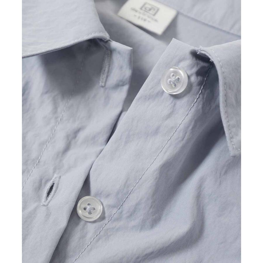 シャツ ブラウス 前開き トップス 裾ギャザー クロップド丈 ナイロンシャツジャケット キッズ 子供服 女の子  デビロック devirock | devirock | 09