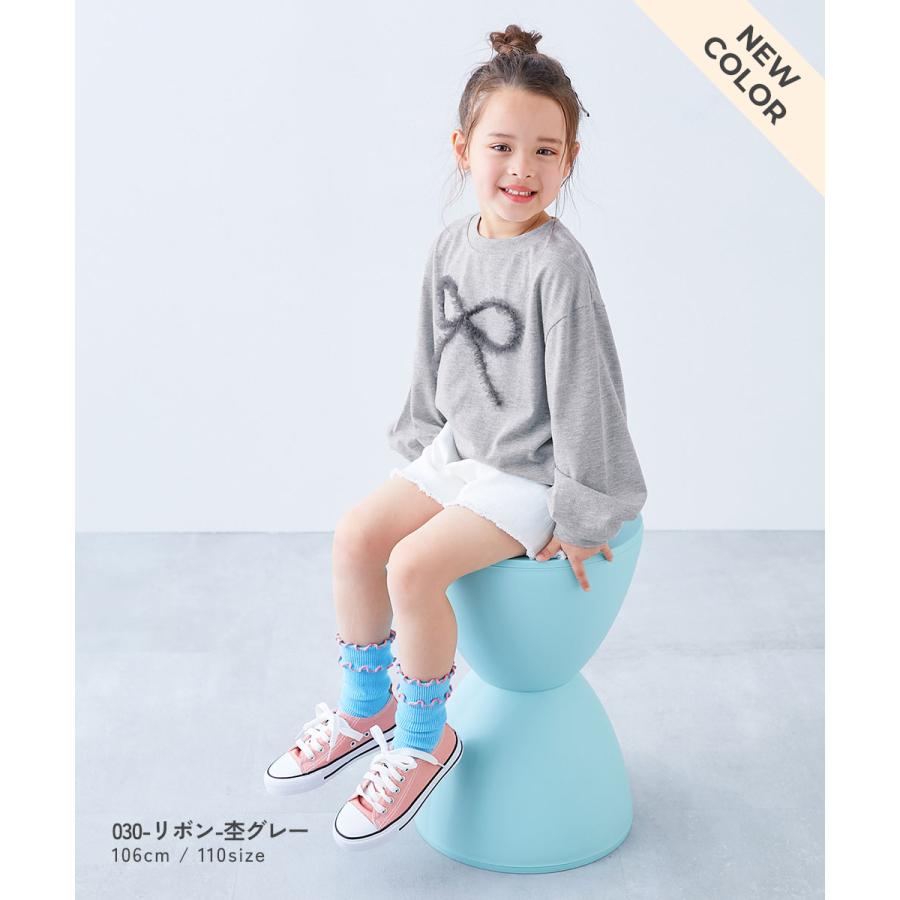 ロンT トップス えらべるチュールモチーフ 長袖Tシャツ キッズ 子供服 女の子 デビロック devirock 26ss_girls | devirock | 20