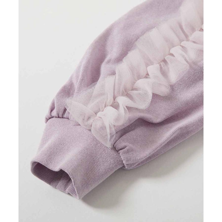 ロンT トップス 袖チュール 長袖Tシャツ キッズ 子供服 女の子  デビロック devirock | devirock | 13