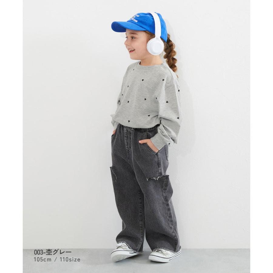 ロンT トップス ハート総柄 長袖Tシャツ キッズ 子供服 女の子  デビロック devirock 26ss_girls | devirock | 10