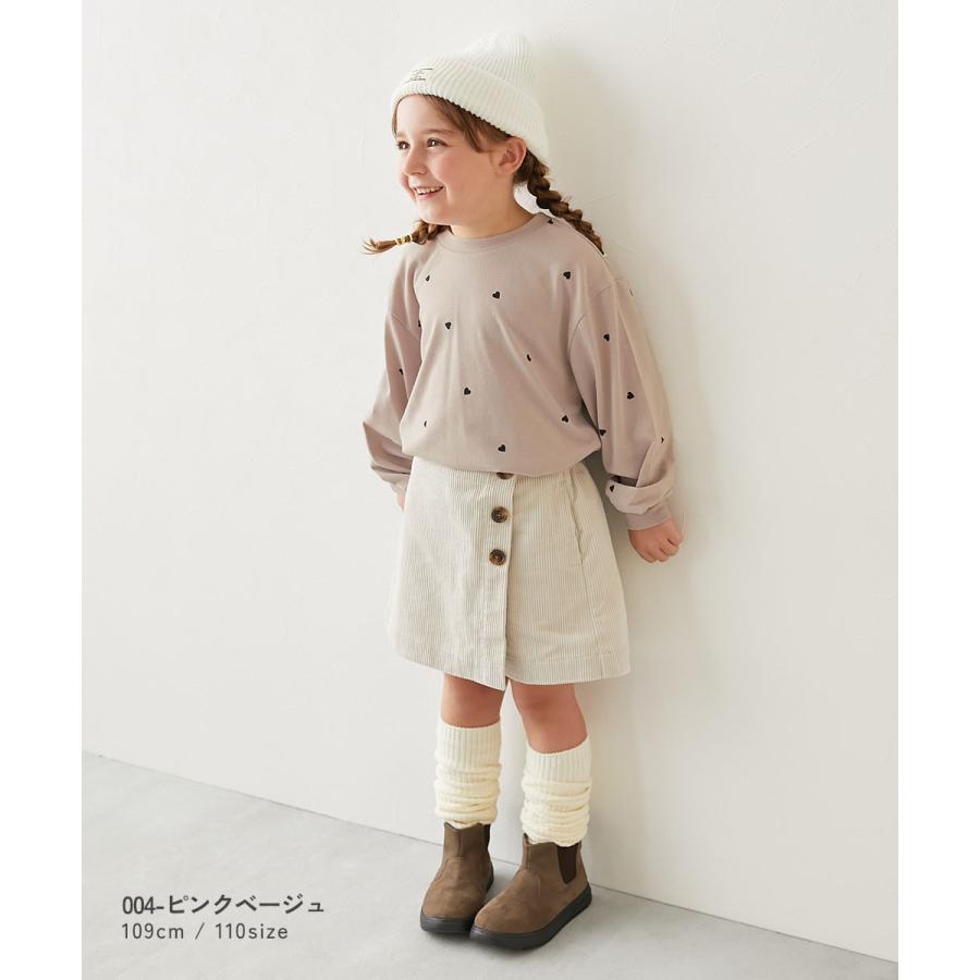 ロンT トップス ハート総柄 長袖Tシャツ キッズ 子供服 女の子  デビロック devirock 26ss_girls | devirock | 11