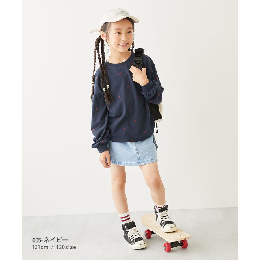 ロンT トップス ハート総柄 長袖Tシャツ キッズ 子供服 女の子  デビロック devirock 26ss_girls | devirock | 12