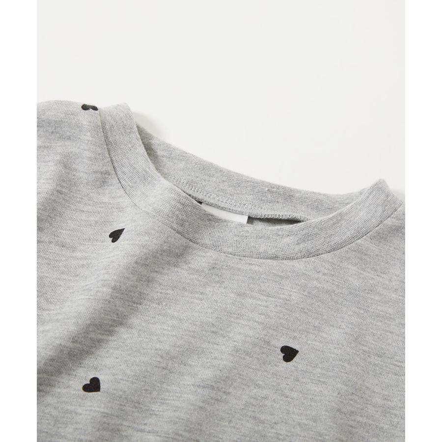 ロンT トップス ハート総柄 長袖Tシャツ キッズ 子供服 女の子  デビロック devirock 26ss_girls | devirock | 14