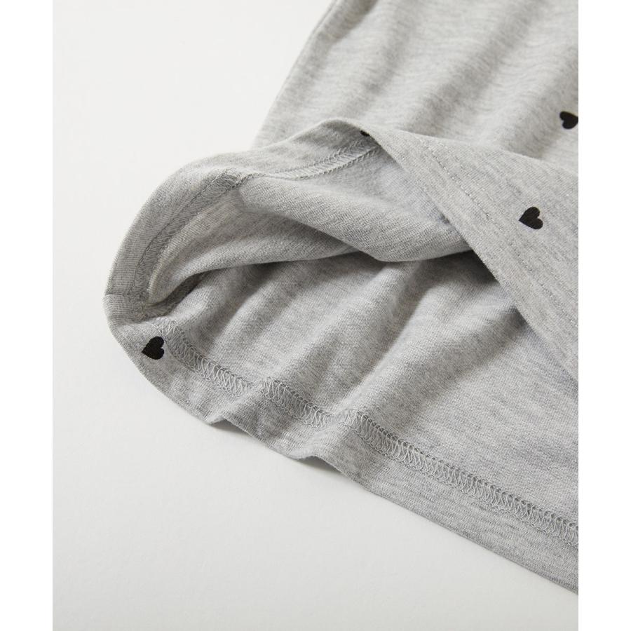 ロンT トップス ハート総柄 長袖Tシャツ キッズ 子供服 女の子  デビロック devirock 26ss_girls | devirock | 15