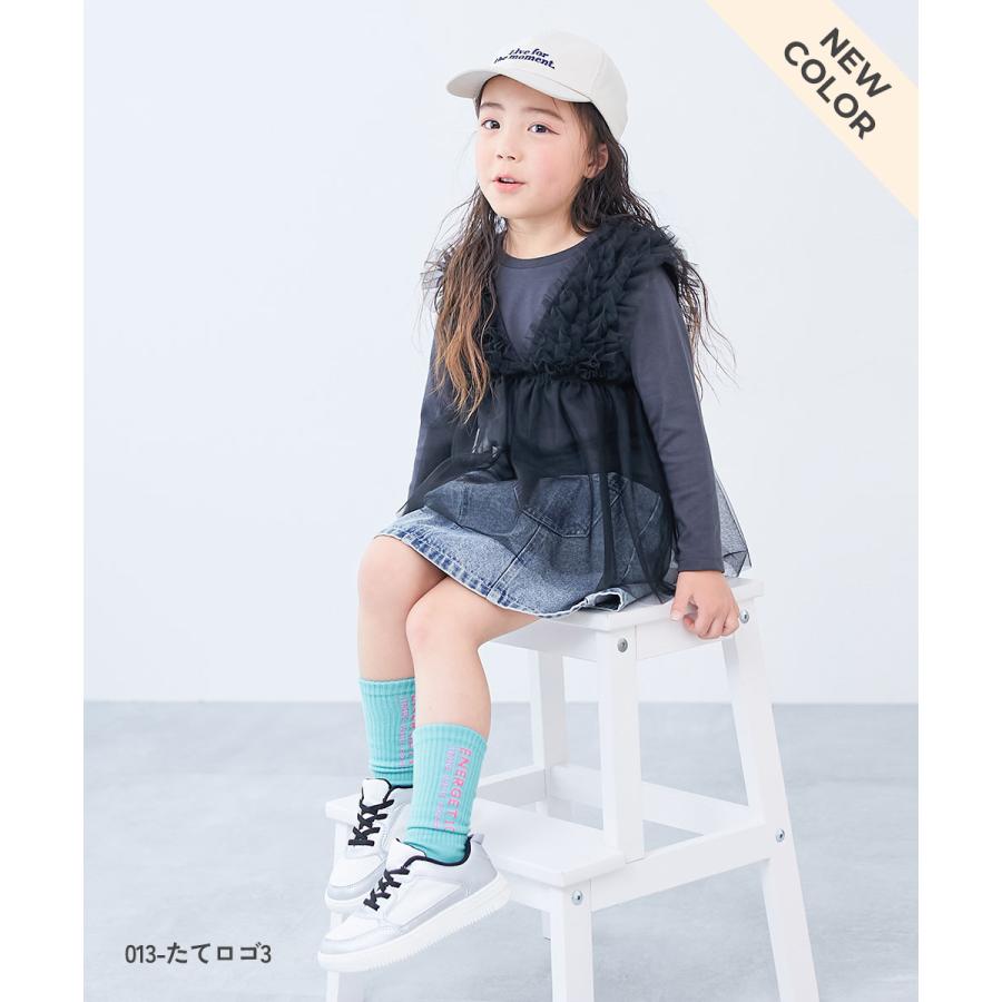入園 入学 通園 通学 小学校 幼稚園 保育園 運動会 カラーソックス 派手 靴下 親子で使える 3足セット ネオンカラー ロゴソックス キッズ 子供服 devirock | devirock | 22