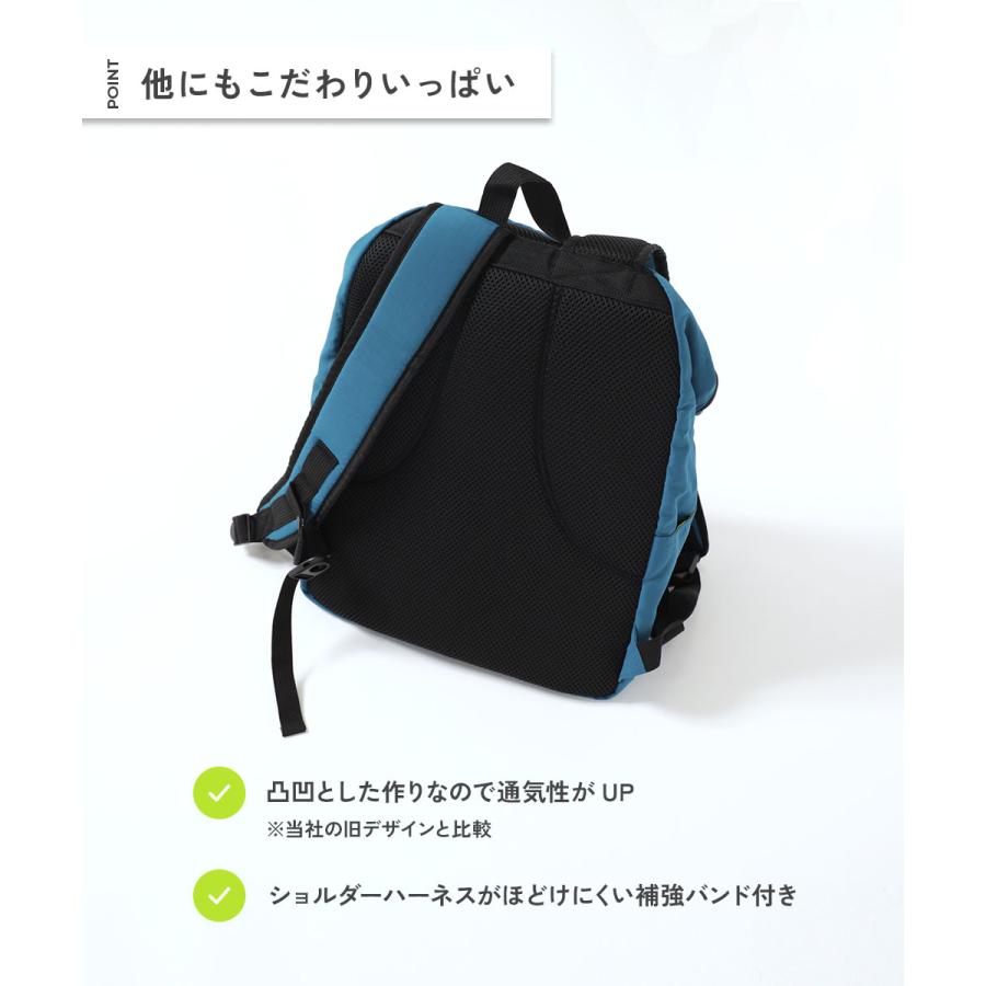 リュックサック バッグ 大人も持てる お弁当固定プレート付き 配色リュックサック(18L) キッズ 子供服 男の子 女の子  デビロック devirock | devirock | 09