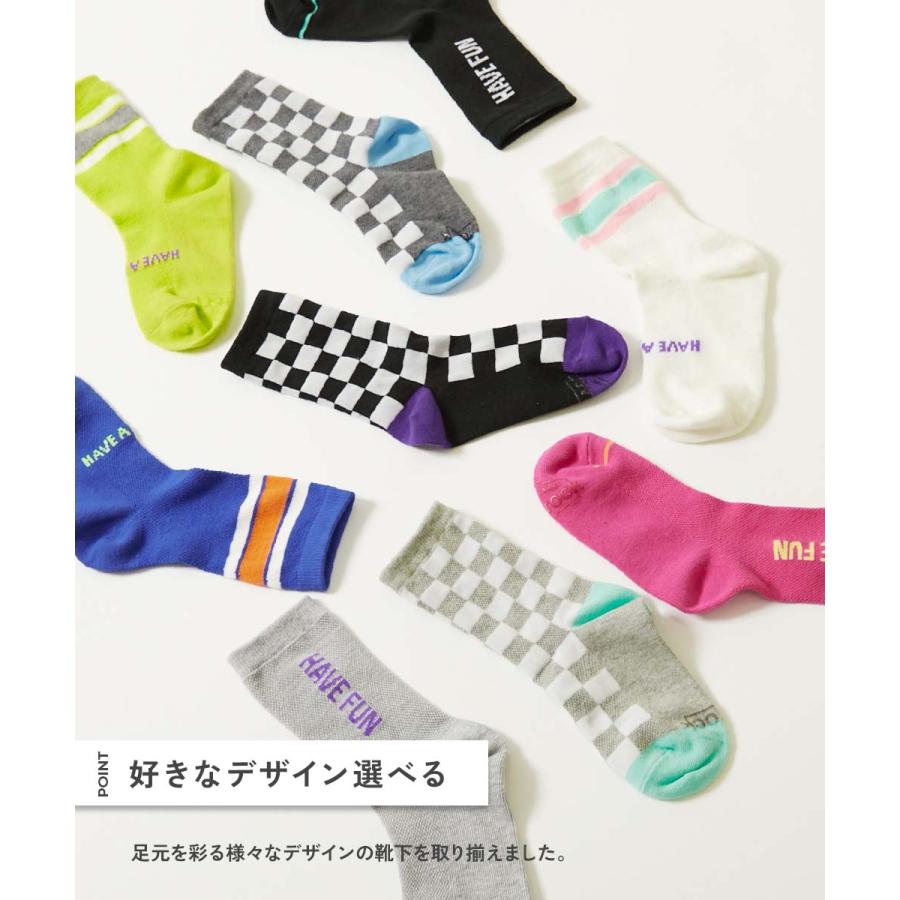 靴下 3足セット メッシュ切り替え デザインソックス キッズ 子供服 男の子 女の子  デビロック devirock 涼しい 蒸れにくい 薄手 通気性 | devirock | 05