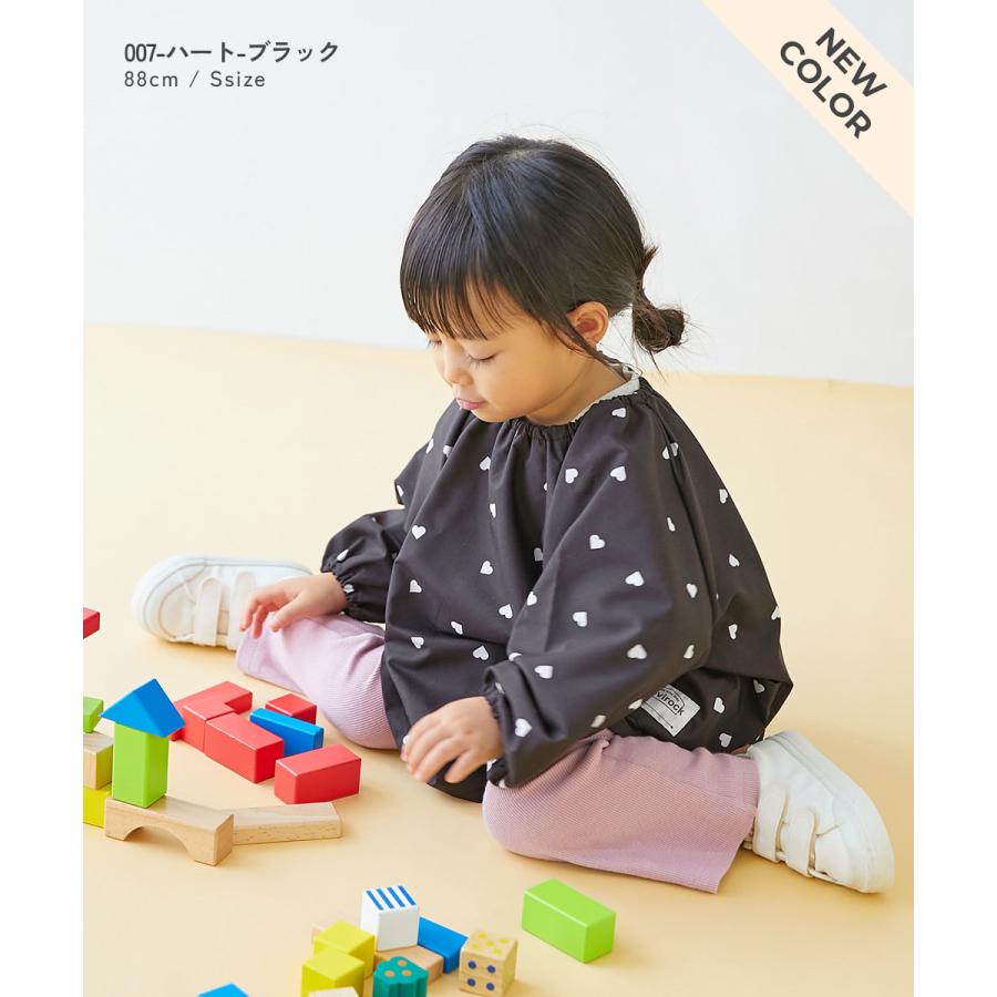 どっちも前 速乾 シワになりにくいスモック キッズ 子供服 男の子 女の子  デビロック devirock | devirock | 19