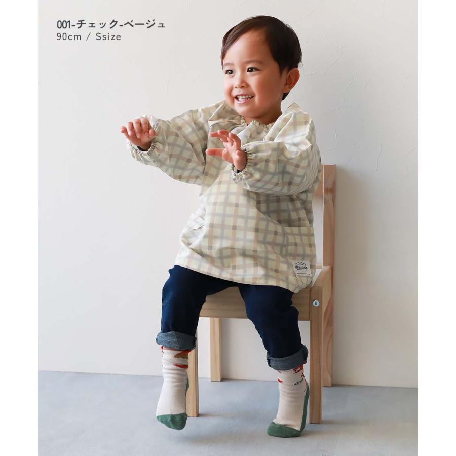 どっちも前 速乾 シワになりにくいスモック キッズ 子供服 男の子 女の子  デビロック devirock | devirock | 14