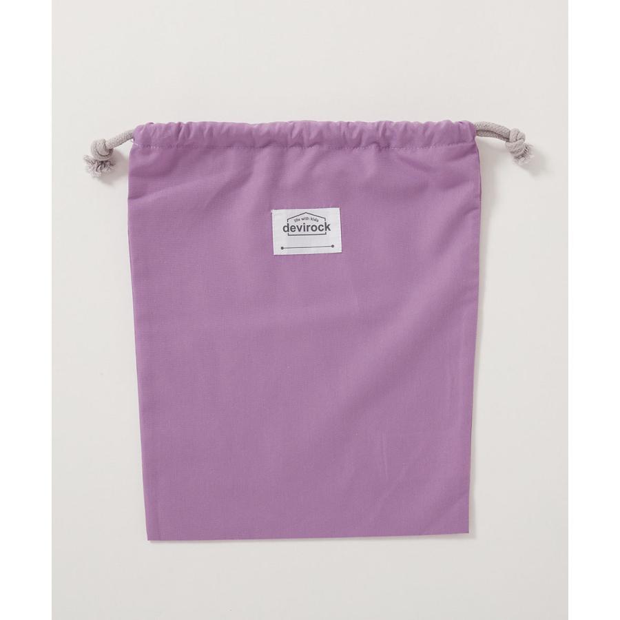 スクールバッグ 巾着 入園 入学 通園 通学 小学校 2枚セット 速乾 シワになりにくい バケット型巾着 中サイズ 子供服 男の子 女の子  デビロック devirock | devirock | 19