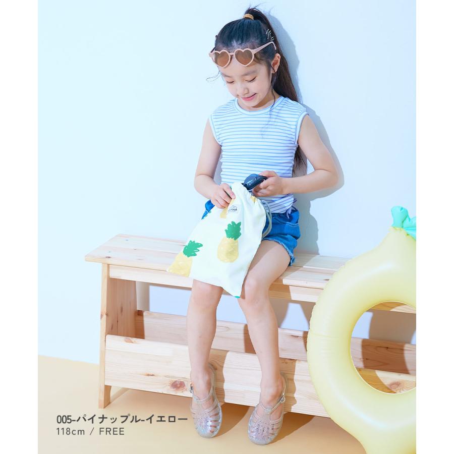 濡れたものを収納できる 吸水速乾 タオル巾着 キッズ 子供服 男の子 女の子  デビロック devirock | devirock | 16