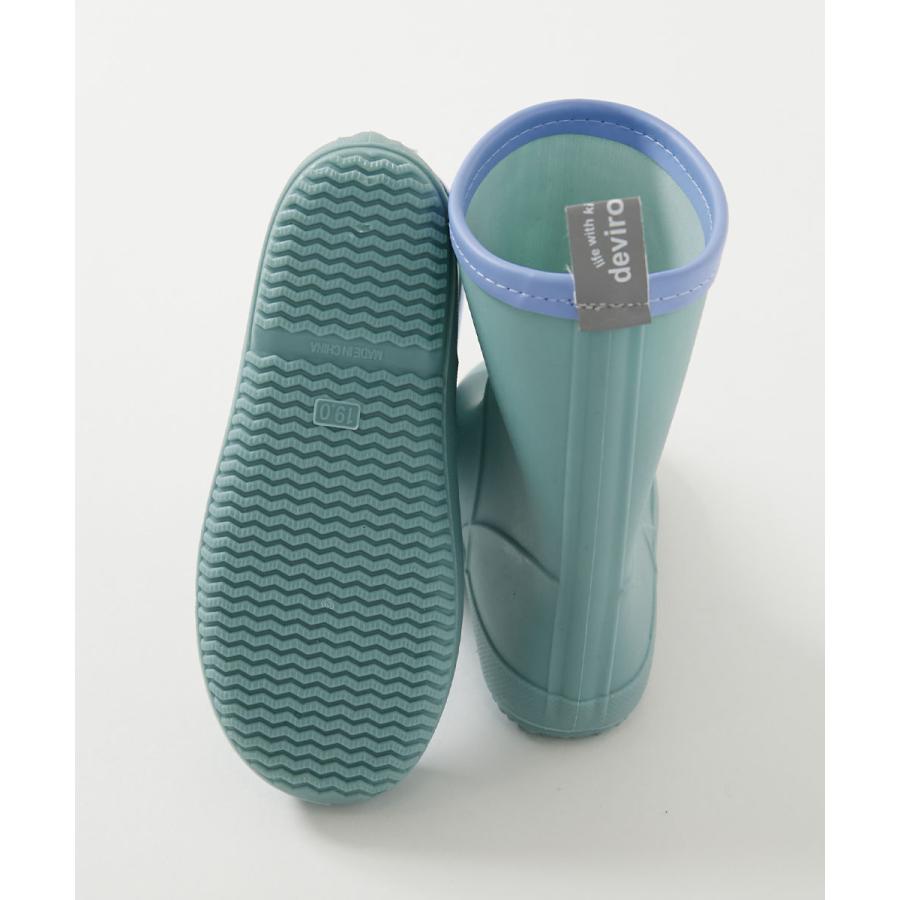 レインブーツ 雨具 シューズ 靴 下駄箱に入る 軽量レインブーツ キッズ 子供服 男の子 女の子  デビロック devirock | devirock | 12